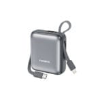 FONENG PX115 10000mAh Mini 22.5W Power Bank with 2 Built-in Cables